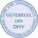 Logo: Gütesiegel für faire und transparente Berufungsverhandlungen