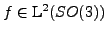 $ f \in
\mathrm{L}^2(SO(3))$