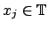 $ x_j\in \mathbb{T}$