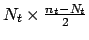 $ N_t \times \frac{n_t-N_t}{2}$