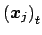 $ \left(\mbox{\boldmath {${x}$}}_j\right)_t$