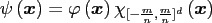 $ \psi\left(\ensuremath{\boldsymbol{x}}\right)=\varphi\left(\ensuremath{\boldsym...
...ght)\chi_{[-{m \over n},{m \over
n}]^d}\left(\ensuremath{\boldsymbol{x}}\right)$