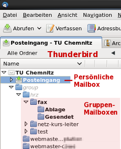 Group mailbox in Thunderbird