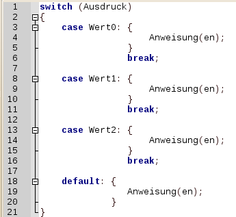 switch-Syntax