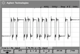 Signalverlauf mit wenig Reflektionen Signalverlauf mit wenig Reflektionen