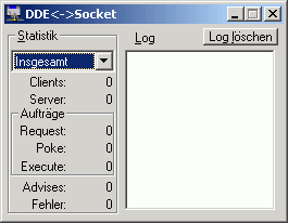 Screenshot DDE↔Socket-Umsetzer