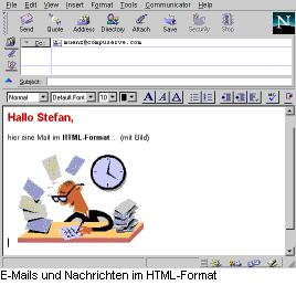 Netscape Message-Fenster