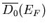 $\overline{D_0}(E_F)$