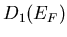 $D_1(E_F)$