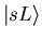$\vert sL \rangle$