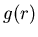 $g(r)$