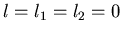 $l=l_1=l_2=0$