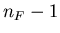 $n_F-1$