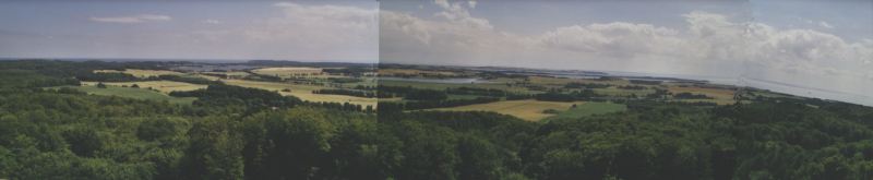 Panoramablick vom Jagdschloß Granitz
